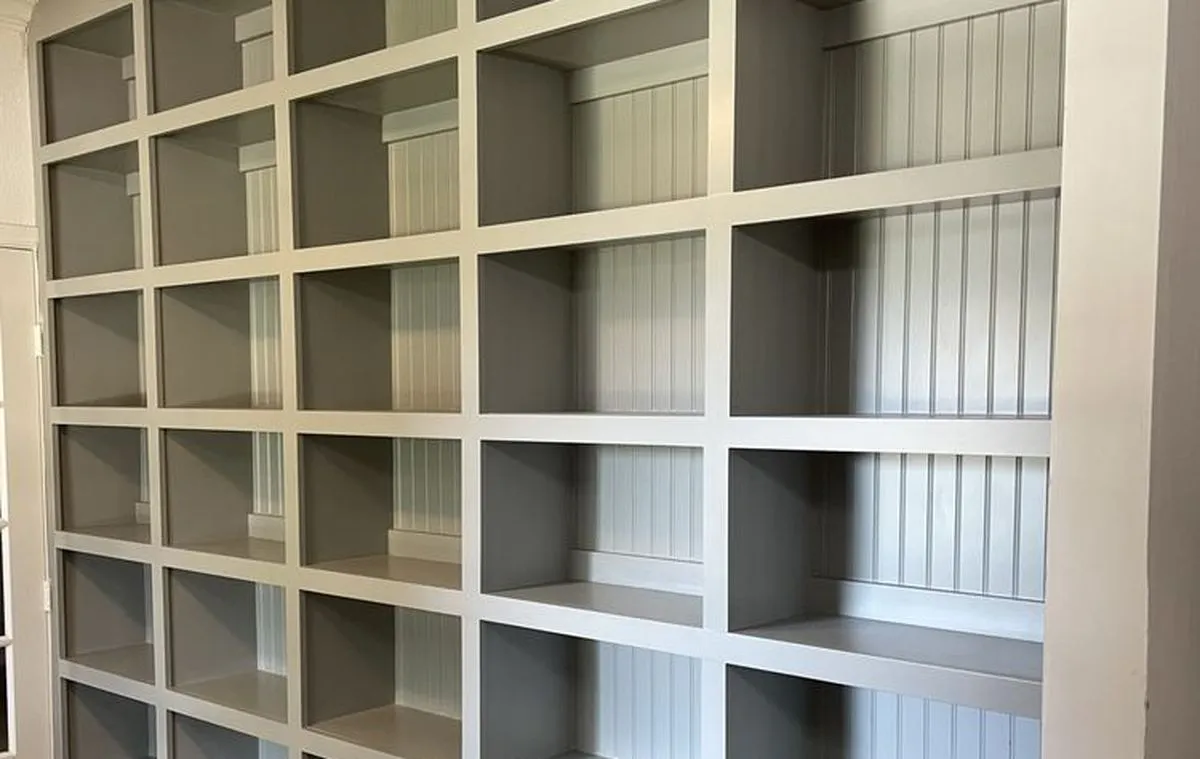 Interior corner after drywall and paint work