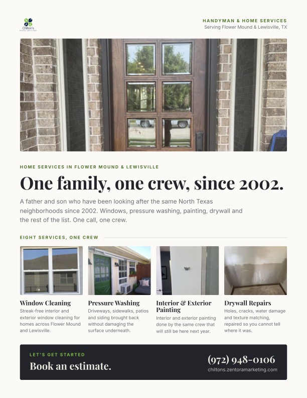 A one-page flyer preview